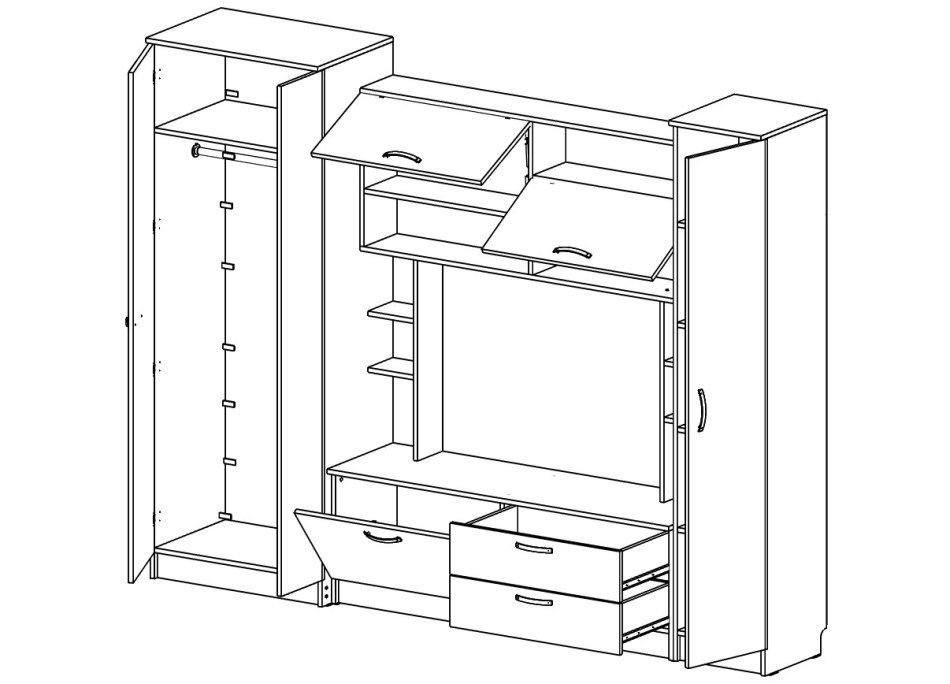 Гостиная МЛ - 3 (2660), Собран Гостиная МЛ - 3 (2660), Собран