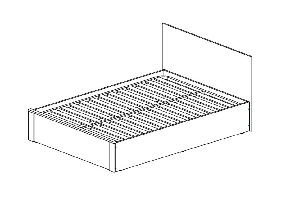 Гамма № 1 Кровать 1400 Гамма № 1 Кровать 1400