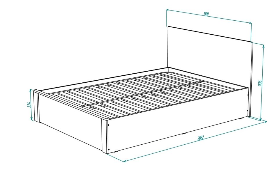 Гамма № 1 Кровать 1400 Гамма № 1 Кровать 1400