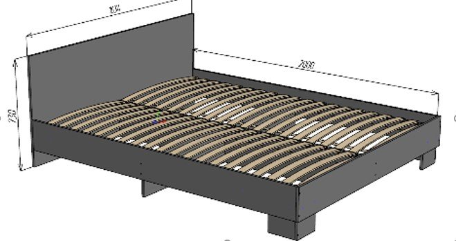 Кровать ТИНА 160 Кровать ТИНА 160