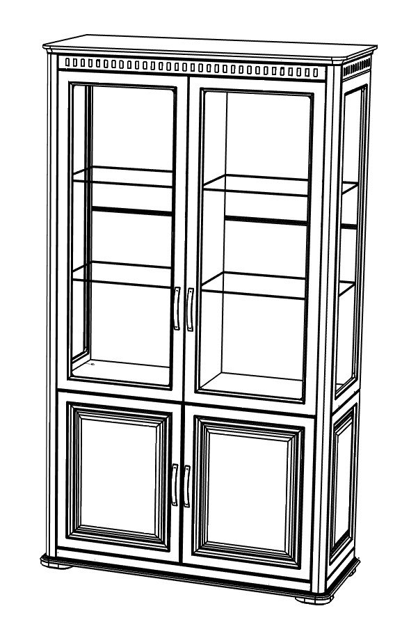 МАРСЕЛЬ  №19 Шкаф витрина