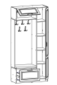 Ливерпуль № 19 Шкаф комбинированный 