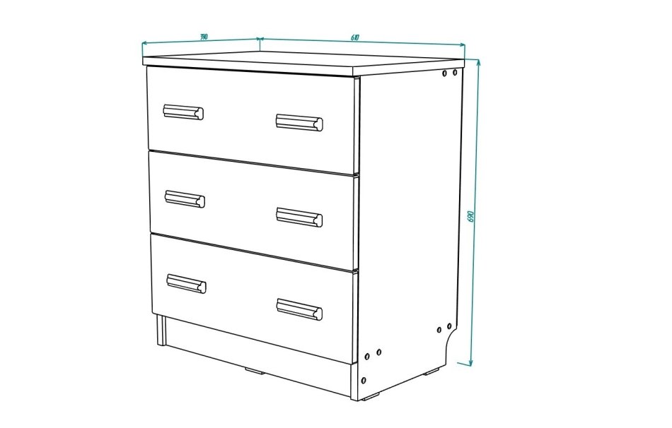 Вуди № 2 Комод 610 Вуди № 2 Комод 610