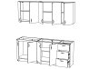 Кухня РИО (2,0м) (без столешницы) Кухня РИО (2,0м) (без столешницы)