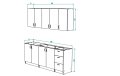 Кухня РИО (2,0м) (без столешницы) Кухня РИО (2,0м) (без столешницы)