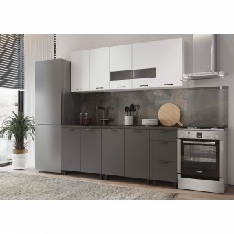 Кухня Омега 2,0 м с витриной (снято) Кухня Омега 2,0 м с витриной (снято)