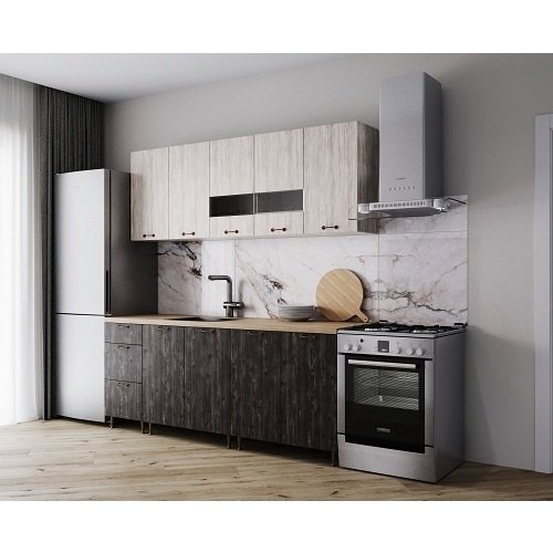 Кухня  Омега - 2 (2,0м) (без столешницы)