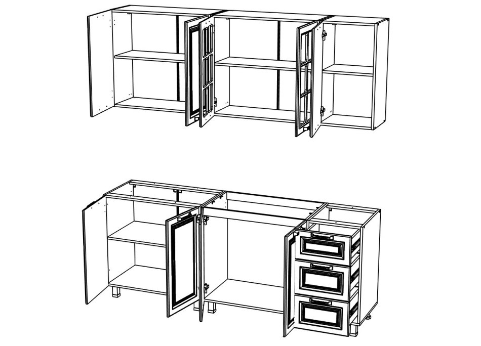Кухня ЛИВЕРПУЛЬ 2,0 м (без столешницы) Кухня ЛИВЕРПУЛЬ 2,0 м (без столешницы)