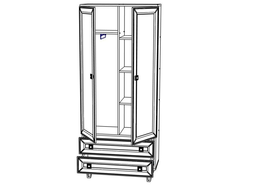 МИРА №23 шкаф 2-х дв 900 МИРА №23 шкаф 2-х дв 900
