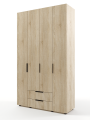 ЛИРА Шкаф для одежды 4Д 2Я (1400), Собран ЛИРА Шкаф для одежды 4Д 2Я (1400), Собран