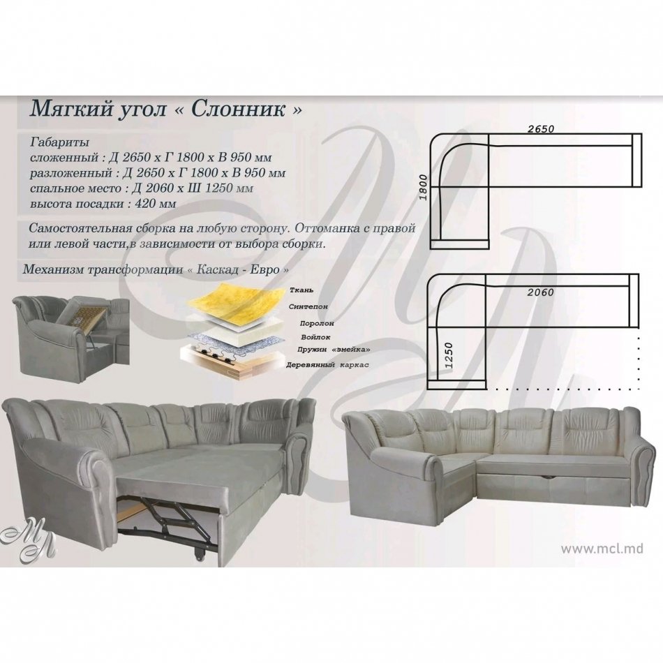 Мягкий угол "СЛОНИК" К-1