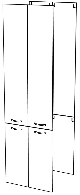 фасад ЛДСП Пенал 600x2332 (фасады большые) фасад ЛДСП Пенал 600x2332 (фасады большые)