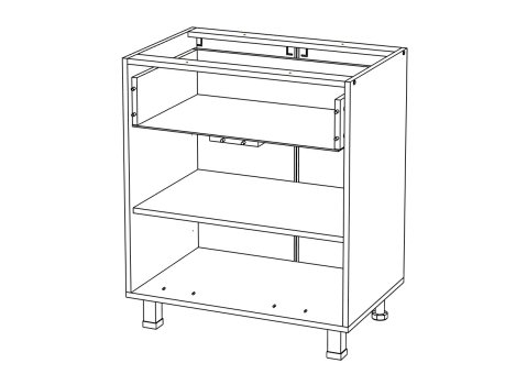 КОРПУС Стол 800 1ящ2дв